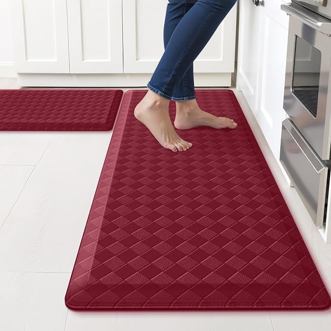 TranquilRelax 4/5 Inch Thick 2-Piece Anti-Fatigue Kitchen Mats, Cushioned by Unknown