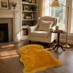 EasyJoy Faux Sheepskin Rug, Fluffy Faux Fur Rug, Ultra Soft Shag Area Rug - Image 5