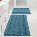 H.VERSAILTEX Turquoise Bathroom Rug, 2 Piece Bathroom Rug Set Slip-Resistant by HVERSAILTEX