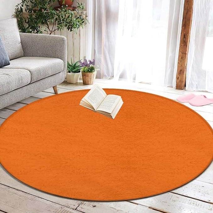Home Decor Non Slip Kitchen Office Circle Rug, Machine Washable Modern Round - Image 6