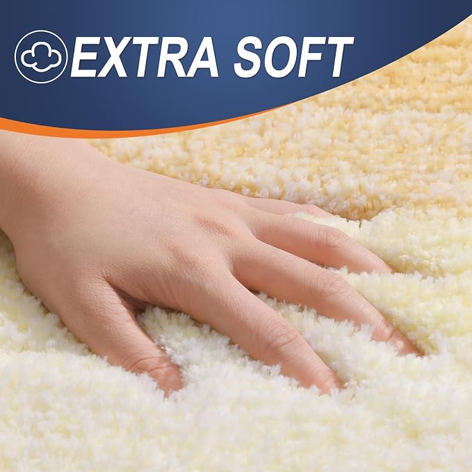 OLANLY Luxury Toilet Rugs U-Shaped 24x20, Extra Soft and Absorbent Microfiber - Image 3