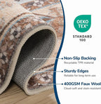 Lessymo 8 x 10 Area Rugs for Living Room, Machine Washable Area Rugs Boho Faux - Image 4