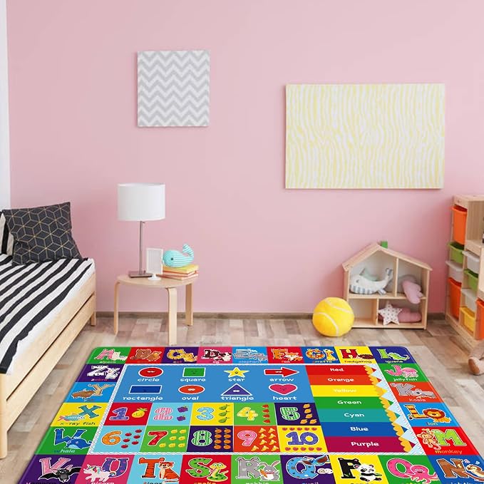 3X5 ABC Kids Rugs for Playroom - Image 2
