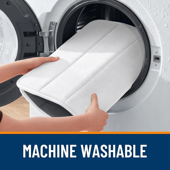 OLANLY Memory Foam Bath Mat 44x32, Super Soft Absorbent Bathroom Rugs, Quick Dry - Image 8