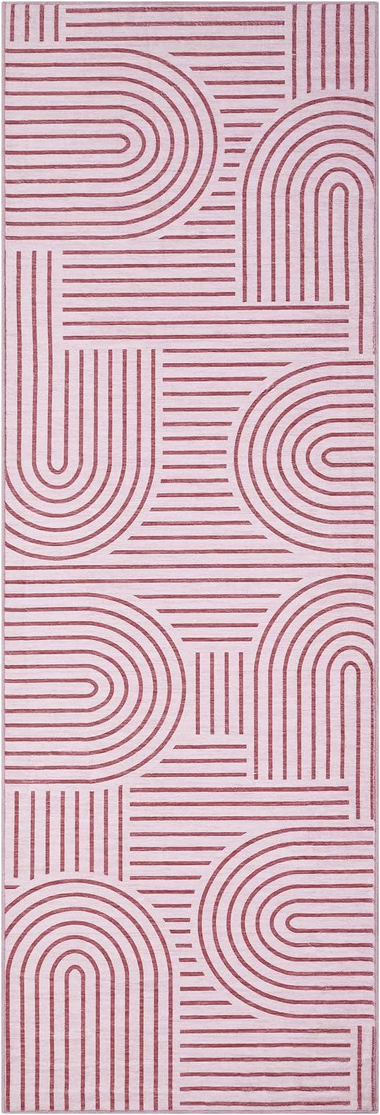 ROYHOME Modern Rug 2x6 Runners for Hallways, Abstract Kitchen Runner Rugs Non - Image 4
