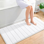 OLANLY Memory Foam Long Bathroom Rugs Runner 47x24, Super Soft Absorbent Bath by OLANLY