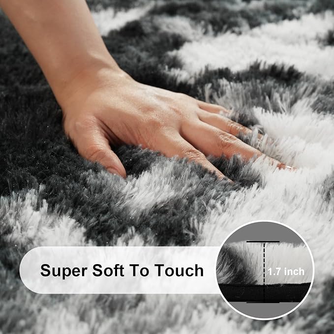 8x10 Area Rugs for Living Room, Large Fluffy Rugs for Bedroom, Fuzzy Shag Soft - Image 2