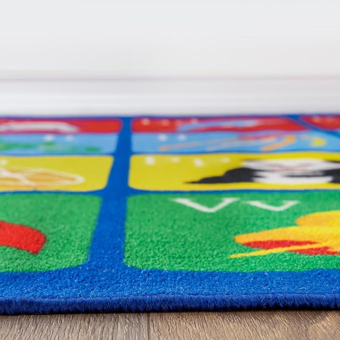 Rugshop Kids Alphabet Educational Learning High Traffic Living Room, Home - Image 3