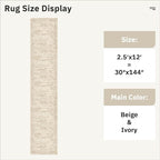 Soalmost Runner Rug 2'6" x 12' Washable Non-Slip Runner Rugs - Image 4