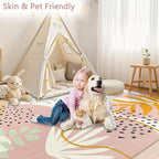 Kids Rug, Kids Carpet Playmat Non-Slip 5x7 Area Rugs Machine Washable Rug - Image 3