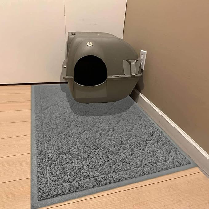 WePet Cat Litter Box Mat, Kitty Premium PVC Pad, Durable Trapping Rug, - Image 7