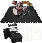 20 PCS Sound Absorbing Interlocking Floor Mats Pads 11.8 x 11.8 x 0.4 Inches by GOGHOST