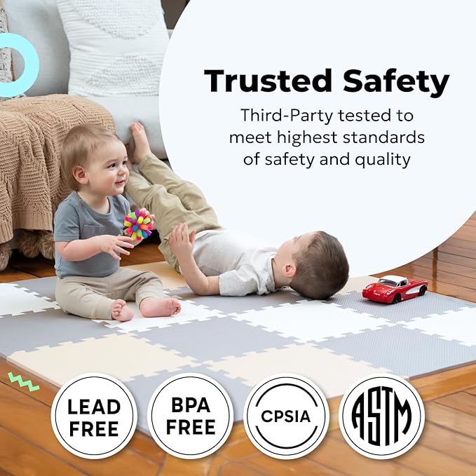MioTetto Baby Play Mat, Soft Foam Floor Tiles - Image 4