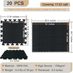 TroyStudio Thick Sound Absorbing Interlocking Floor Mats, Non-Slip Anti - Image 2