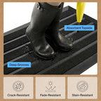 GORILLA GRIP 100% Waterproof All-Season WeatherMAX Doormat US Designed Natural - Image 5