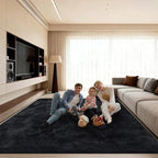 8x10 Area Rugs for Living Room, Large Fluffy Black Rugs for Bedroom, Fuzzy Shag - Image 6