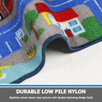 Capslpad Blue Car Road Kid Rug Carpet Playmat - Image 4