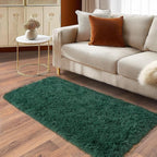 Soft Runner Rugs for Bedroom Hallways New Upgraded Non-Slip Bottom, 2x4 Green - Image 3