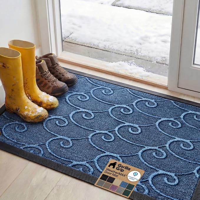 GORILLA GRIP 100% Waterproof All-Season WeatherMAX Doormat, US Designed Natural by Unknown