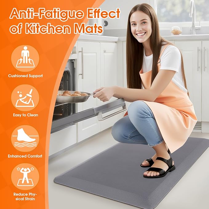 4/5 Inch Thicker Kitchen Mat, Cushioned Thick Floor Comfort Mat, - Image 6
