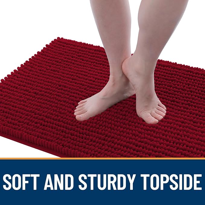 OLANLY Dog Door Mat for Muddy Paws 24x16, Ultra Absorbent Chenille Mud Doormat - Image 3