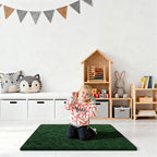 Dark Green Rugs for Bedroom, 2x3 Fluffy Area Rugs for Living Room, Small Fuzzy - Image 7