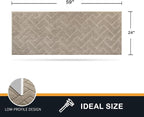 PURRUGS Dirt Trapping Door Mat 24" x 59", Non-Slip Machine Washable Entry Rug - Image 2
