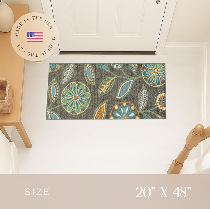 Maples Rugs Reggie Floral Runner Rug - Image 3