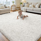6x9 Area Rug for Living Room, Ultra Soft Fluffy Shag Rugs for Bedroom, Non-Slip by Yidanamy