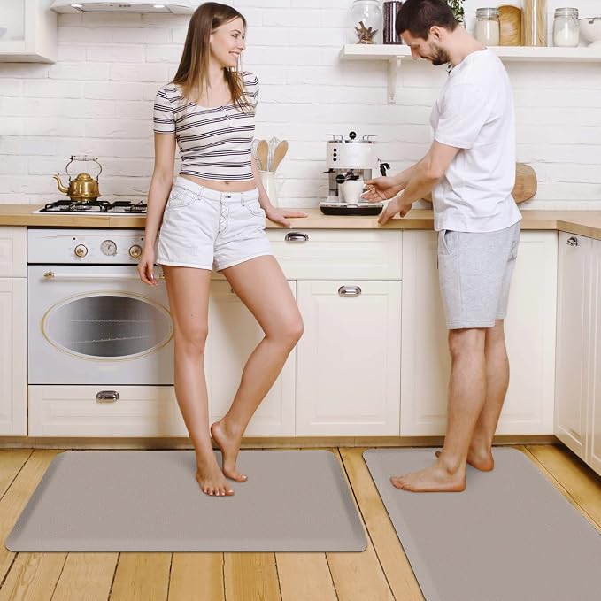 HappyTrends 2 PCS Kitchen Mat Cushioned Anti-Fatigue Floor Mat, Heavy Duty - Image 7