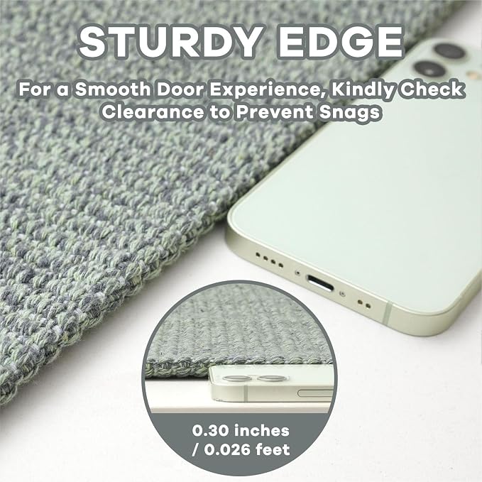 EARTHALL Washable Area Rug 4x6 Ft Non Slip Rugs - Image 2