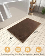 AMOAMI Upgraded Waffle Bath Mat, Super Absorbent Non Slip Bath Mats - Image 2