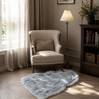EasyJoy Faux Sheepskin Rug, Fluffy Faux Fur Rug, Ultra Soft Shag Area Rug - Image 3