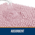 OLANLY Large Bathroom Rugs 47x32, Extra Soft Absorbent Chenille Bath Rugs - Image 4