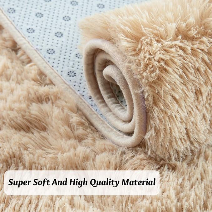 Andecor Soft Fluffy Bedroom Rugs, 3 x 5 Feet Indoor Shaggy Plush Area Rug - Image 6