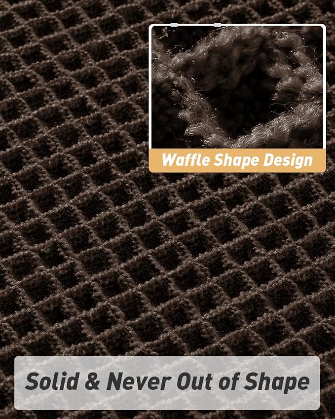 AMOAMI Upgraded Waffle Bath Mat, Super Absorbent Non Slip Bath Mats - Image 5
