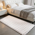 White Rabbit Plush Rug 2'x6', Fluffy Shaggy Area Rug by CHOVY