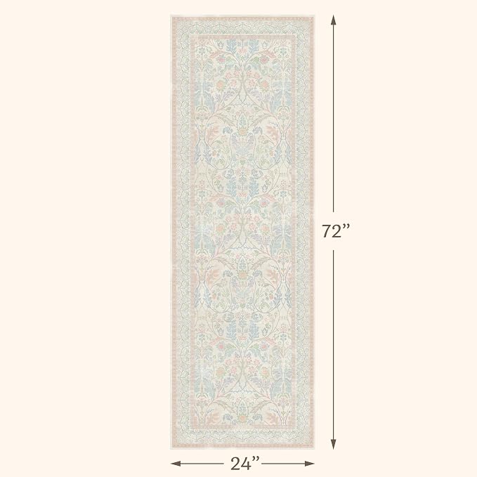 Soft Washable Runner Rug 2x6 Non Slip - Image 2
