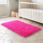 qulint 2x3 Rug for Bedroom, Cozy Fluffy Area Rugs for Living Room Soft Shag Hot - Image 7