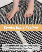AMOAMI Upgraded Waffle Bath Mat, Super Absorbent Non Slip Bath Mats - Image 5