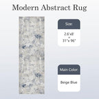 2.6'x8' Hallway Runner Washable Rug - Image 9