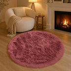 EasyJoy Faux Sheepskin Rug, Fluffy Faux Fur Rug, Ultra Soft Shag Area Rug - Image 6