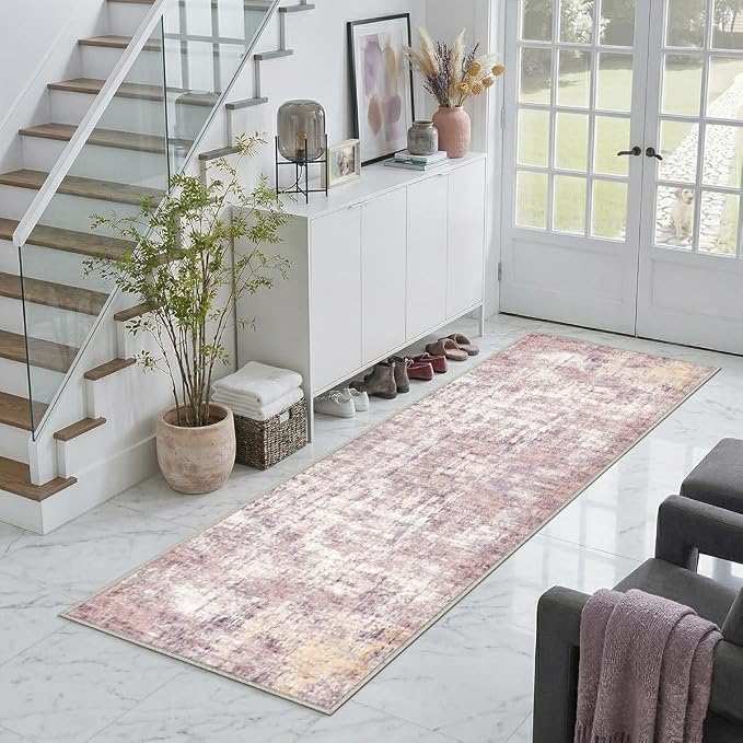 2x6 Rug for Entryway Hallway-No Slip Soft Carpets Modern Abstract Indoor Floor - Image 7