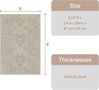 GENIMO 2x3 Washable Small Entryway Rug, Non-Slip Front Door Mat - Image 2