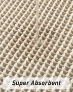AMOAMI Upgraded Waffle Runner Rug Super Absorbent Non Slip Bath Mats - Image 2