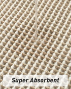 Upgraded Waffle Bath Mats Set of 2, Super Absorbent Non Slip Bath Mats - Image 4