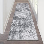 HEBE Hallway Runner Rug 2'x6' Washable Vintage Distressed Area Rugs Non Slip by HEBE