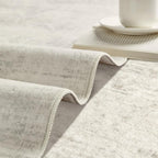 Latte&Fog 2x10 Washable Hallway Long Runner Rug, Non Slip Low Pile Ivory - Image 7