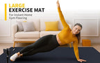 CAMBIVO Large Exercise Mat for Home Workout, Shoe-Friendly, Non-Slip Gym Mat - Image 6