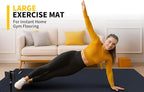 CAMBIVO Large Exercise Mat for Home Workout, Shoe-Friendly, Non-Slip Gym Mat - Image 6